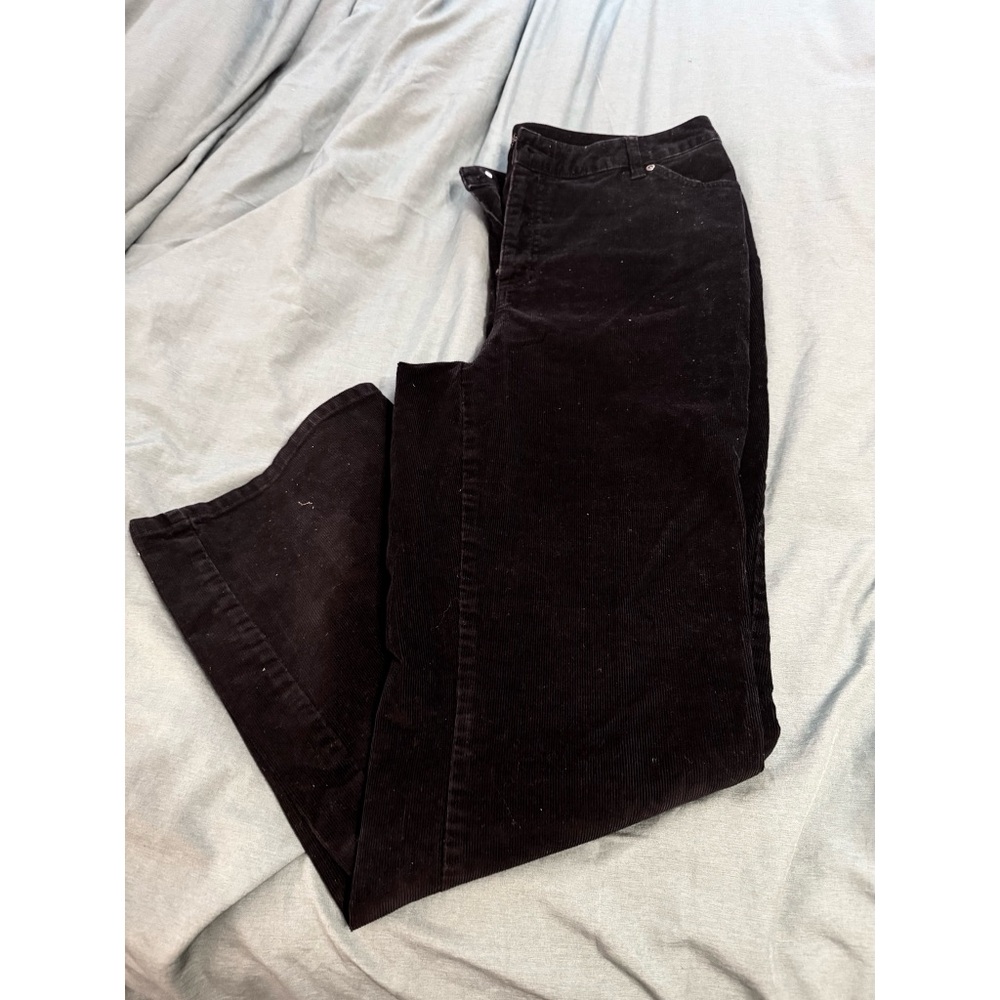 St. John's Bay Black Boot Cut Corduroy Pants